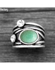 Naturalny kwarc Lapis Jades ametysty roślin pierścienie dla kobiet Vintage moda kobiety pierścień