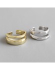 Czeski etniczny 925 Sterling Silver długi łańcuszek otwarte pierścienie dla kobiet Bridal Wedding Vintage Finger Rings świąteczn