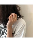 AOMU Fashion Girl prezent metalowy pierścionek dla kobiet biżuteria geometryczny okrągły pierścionek akcesoria do strzelania uli