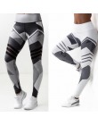NORMOV Fashion strój do fitnessu kobiety szybkoschnący trening biustonosze legginsy poliestrowe zestaw seksowna siatka Skinny pa