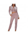 LASPERAL wiosna jesień zestawy dla kobiet odzież sportowa ciepły aksamit dres z kapturem 2 sztuk paskiem bluza Pant dresy Casual