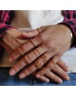 Jeśli mnie 30 sztuk/zestaw Vintage Punk złoty zestaw pierścieni dla kobiet mężczyzn moda Retro Antique Ring Finger Fashion Party