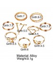 Jeśli mnie 30 sztuk/zestaw Vintage Punk złoty zestaw pierścieni dla kobiet mężczyzn moda Retro Antique Ring Finger Fashion Party