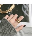 AOMU Fashion Girl prezent metalowy pierścionek dla kobiet biżuteria geometryczny okrągły pierścionek akcesoria do strzelania uli
