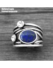 Naturalny kwarc Lapis Jades ametysty roślin pierścienie dla kobiet Vintage moda kobiety pierścień