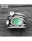 Naturalny kwarc Lapis Jades ametysty roślin pierścienie dla kobiet Vintage moda kobiety pierścień