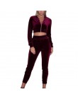 LASPERAL wiosna jesień zestawy dla kobiet odzież sportowa ciepły aksamit dres z kapturem 2 sztuk paskiem bluza Pant dresy Casual