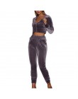 LASPERAL wiosna jesień zestawy dla kobiet odzież sportowa ciepły aksamit dres z kapturem 2 sztuk paskiem bluza Pant dresy Casual