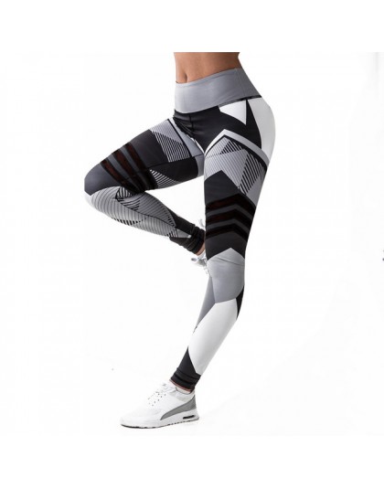 NORMOV Fashion strój do fitnessu kobiety szybkoschnący trening biustonosze legginsy poliestrowe zestaw seksowna siatka Skinny pa