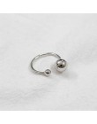 Anenjery 925 Sterling Silver biżuteria duże i małe podwójne koraliki pierścienie otwierające dla kobiet bague anillos S-R167