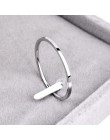 Knock (1.2 MM) promocja tytanowa stal różowe złoto kolor antyalergiczny gładka para obrączka kobieta mężczyzna biżuteria