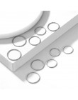KISSWIFE 8 sztuk/zestaw prosta konstrukcja okrągłe złote kolorowe pierścienie zestaw dla kobiet Handmade geometria Finger zestaw