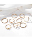 KISSWIFE 8 sztuk/zestaw prosta konstrukcja okrągłe złote kolorowe pierścienie zestaw dla kobiet Handmade geometria Finger zestaw