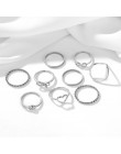 KISSWIFE 8 sztuk/zestaw prosta konstrukcja okrągłe złote kolorowe pierścienie zestaw dla kobiet Handmade geometria Finger zestaw