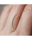 Micro Pave cyrkonia ślub/obrączki biały/różowe złoto kolor moda marka kryształowy pierścień biżuteria dla kobiet DFR133