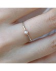 Wejście Lux małe serce cienkie pierścienie dla kobiet światło żółte złoto kolor AAA + CZ GIF na imprezę codzienna moda biżuteria