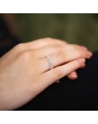 Micro Pave cyrkonia ślub/obrączki biały/różowe złoto kolor moda marka kryształowy pierścień biżuteria dla kobiet DFR133