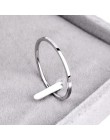 Knock (1.2 MM) promocja tytanowa stal różowe złoto kolor antyalergiczny gładka para obrączka kobieta mężczyzna biżuteria