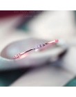 Wejście Lux małe serce cienkie pierścienie dla kobiet światło żółte złoto kolor AAA + CZ GIF na imprezę codzienna moda biżuteria