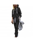 WENYUJH 2020 jesień dres z długim rękawem zagęścić bluzy z kapturem 2 sztuka zestaw Casual Sport garnitur kobiety dres zestaw bl