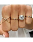 Modyle 12 sztuk/zestaw urok złoty kolor Midi Finger zestaw pierścieni dla kobiet w stylu Vintage Boho Knuckle Party Rings biżute