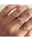 Modyle 12 sztuk/zestaw urok złoty kolor Midi Finger zestaw pierścieni dla kobiet w stylu Vintage Boho Knuckle Party Rings biżute