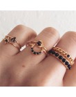 Modyle 12 sztuk/zestaw urok złoty kolor Midi Finger zestaw pierścieni dla kobiet w stylu Vintage Boho Knuckle Party Rings biżute