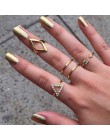 Modyle 12 sztuk/zestaw urok złoty kolor Midi Finger zestaw pierścieni dla kobiet w stylu Vintage Boho Knuckle Party Rings biżute
