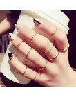 Modyle 12 sztuk/zestaw urok złoty kolor Midi Finger zestaw pierścieni dla kobiet w stylu Vintage Boho Knuckle Party Rings biżute