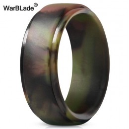 WarBLade nowy Food Grade FDA silikonowe pierścionki mężczyźni ślubne opaski gumowe hipoalergiczny elastyczny antybakteryjny sili