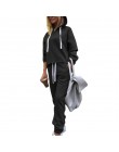 WENYUJH 2020 jesień dres z długim rękawem zagęścić bluzy z kapturem 2 sztuka zestaw Casual Sport garnitur kobiety dres zestaw bl