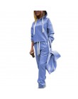 WENYUJH 2020 jesień dres z długim rękawem zagęścić bluzy z kapturem 2 sztuka zestaw Casual Sport garnitur kobiety dres zestaw bl