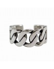 Bijoux Vintage 925 srebro pierścienie łańcucha dla dziewczyny panie regulowany rozmiar kreatywny pierścionek Wedding Party biżut