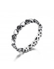 WOSTU oryginalna 100% 925 Sterling Silver proste geometryczne okrągłe pojedyncze wieżowych pierścienie dla kobiet prezent na boż