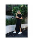 Maxi T koszula sukienka kobiety lato plaża Boho Sexy Party Vintage bandaż dzianiny Bodycon w stylu Casual, czarny długi suknie s