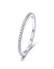 WOSTU oryginalna 100% 925 Sterling Silver proste geometryczne okrągłe pojedyncze wieżowych pierścienie dla kobiet prezent na boż