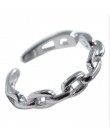Oryginalne 100% 925 srebro pierścionki dla kobiet prosty Link Chain srebrny pierścień Party przyczynowy Vintage biżuteria Dropsh