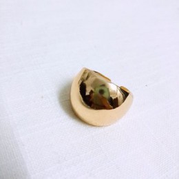 HUANZHI New Chic osobowość złoty kolor Metal Fat otwarte pierścienie minimalistyczny Design pierścienie dla kobiet dziewczyn Par
