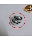 HUANZHI New Chic osobowość złoty kolor Metal Fat otwarte pierścienie minimalistyczny Design pierścienie dla kobiet dziewczyn Par