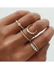 LETAPI 11 sztuk/zestaw prosta konstrukcja okrągłe złote kolorowe pierścienie zestaw dla kobiet Handmade geometria Finger zestaw 