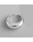 HUANZHI New Chic osobowość złoty kolor Metal Fat otwarte pierścienie minimalistyczny Design pierścienie dla kobiet dziewczyn Par