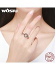 WOSTU 2019 gorąca sprzedaż prawdziwe 925 srebro szczęście koło pierścienie dla kobiet modna biżuteria na prezent Dropshipping CQ