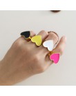 2019 nowości muszą mieć Vintage złoty kolor czerwone serce pierścienie dla kobiet minimalistyczny Party Knuckle Rings rozmiar 7
