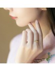 V. YA 925 Sterling Silver Vintage Lotus Flower otwarty pierścień złoty kolor roślin pierścienie kwiatowe dla kobiet dziewczyn mo