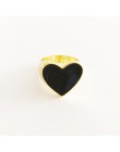 2019 nowości muszą mieć Vintage złoty kolor czerwone serce pierścienie dla kobiet minimalistyczny Party Knuckle Rings rozmiar 7