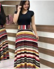 Wiosna jesień dla kobiet sukienka 2020 Casual z długim rękawem O-neck tunika sukienki Patchwork moda nadruk w stylu Vintage Maxi