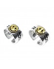 Gorąca sprzedaż szczęśliwy Smiley Face błyskawica 925 Sterling Silver kobiet pierścień duże duże Retro Vintage złoty Gothic kobi