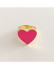 2019 nowości muszą mieć Vintage złoty kolor czerwone serce pierścienie dla kobiet minimalistyczny Party Knuckle Rings rozmiar 7