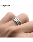 P1808 Dongmanli moda punk Style Antique Retro biżuteria męska Viking pierścień kobiet czarny Amulet Vintage Norse Rune pierścien