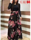 Wiosna jesień dla kobiet sukienka 2020 Casual z długim rękawem O-neck tunika sukienki Patchwork moda nadruk w stylu Vintage Maxi